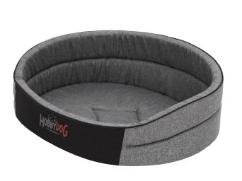 Hundebett "Oval" ,Farbe dunkelgrau Ekolen