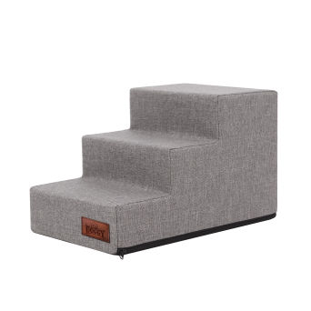 Kleine Hundetreppe "Inari" Farbe grau