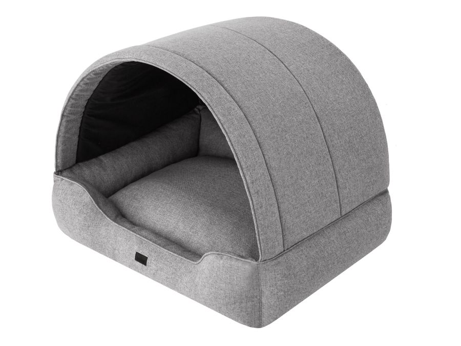 Hundebett und Hundehütte 