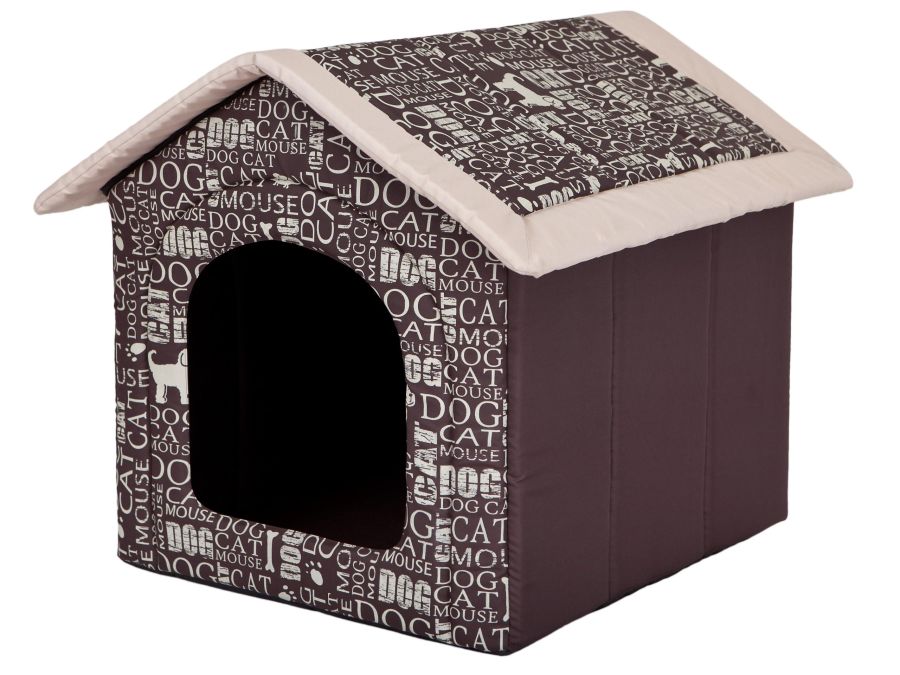Hundehütte für Zuhause mit Schildern