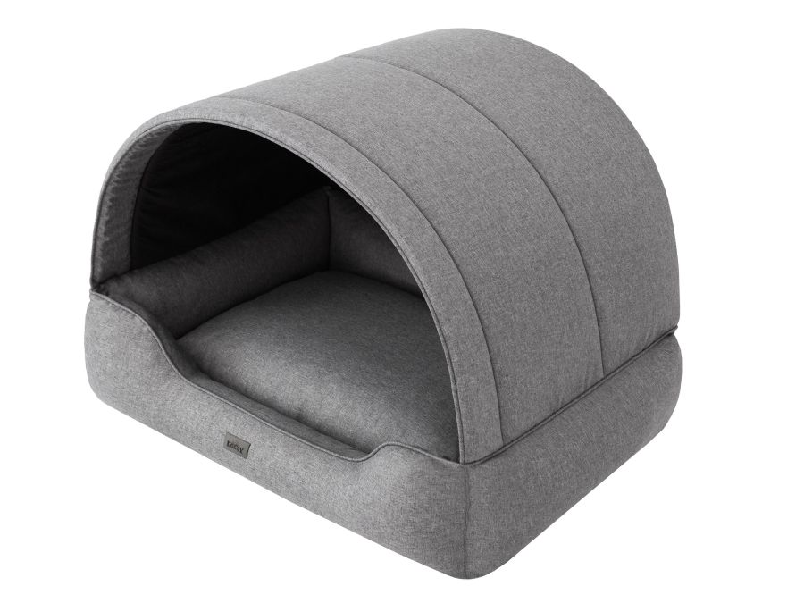 Hundebett und Hundehütte 