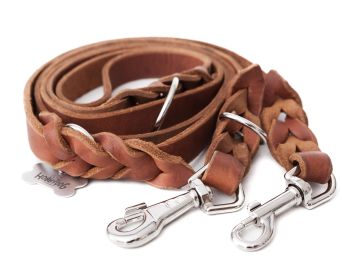 Leder Hundeleine, Farbe hellbraun